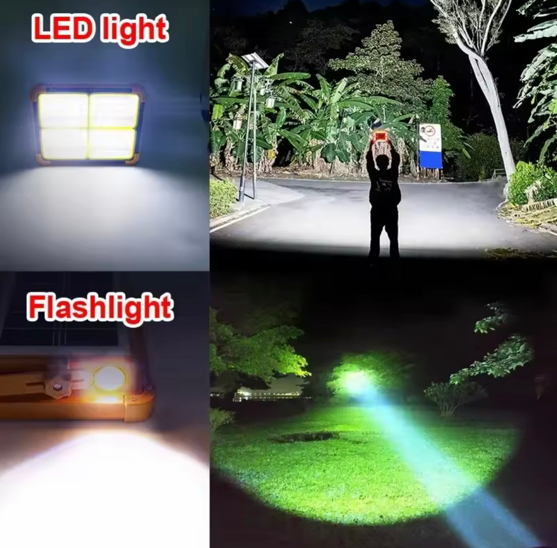 Rechargeable Outdoor LED Solar Floodlight, 500W Spotlight With Mobile Charging Pot, Camping Solar Light, Emergency Lamps Work Light, Handheld Flashlight Outdoor Tent Camping Lamp Rechargeable Outdoor LED Solar Floodlight, 500W Spotlight With Mobile Charging Pot, Camping Solar Light, Emergency Lamps Work Light, Handheld Flashlight Outdoor Tent Camping Lamp